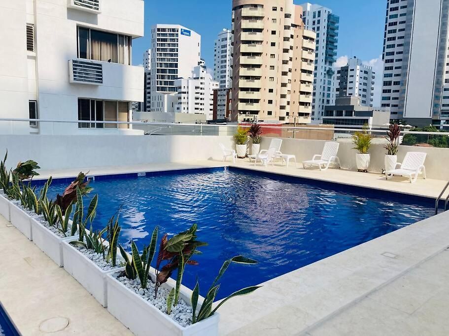 1804 Bocagrande Hermosa Vista A 1 Cuadra De La Playa Apartamento *