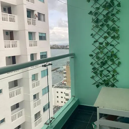Apartamento 1804 Bocagrande Hermosa Vista A 1 Cuadra De La Playa *